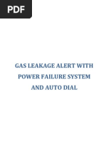 Gas Leakage Alarm With Power Failure System