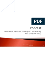 Accounting Rate of Return