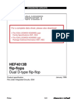 Data Sheet: HEF4013B Flip-Flops