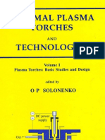 Thermal Plasma Torches and Technologies - Vol.1 - Plasma Torches. Basic Studies and Design (O. P. Solonenko 2003)