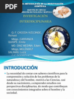 Investigación Interdisciplinaria