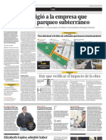 El Comercio - Estacionamiento Subterráneo en Miraflores