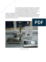 Surface Roughness Test