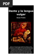 Dante y La Lengua Vulgar