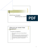 Discriminant Analysis: How Can You Answer These Questions?