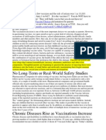 No Long-Term or Real-World Safety Studies: Vaccine Choices