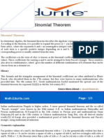 Binomial Theorem