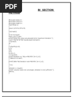 Bi Section Method