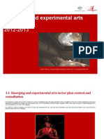 Experimental Arts Sector Plan 2012-13