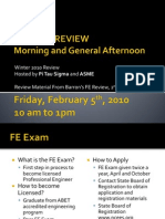 Fe Exam Review 2010