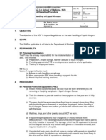 Standard Operating Procedure For Safe Handling of Liquid Nitrogen