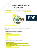 Componentes Ambientales Del Ecosistema