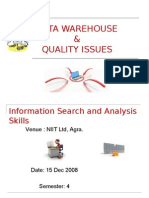 Data Warehouse and Quality Issues