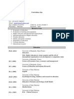 Curriculum Vitae - Dr. Amjad Ali Arain