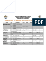 Horario de Clase 1er. Semestre Del Ciclo Escolar 2012-2013 7° Año Grupo 2