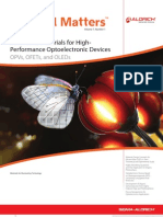 Innovative Materials For High-Performance Optoelectronic Devices OPVs, OFETs, and OLEDs - Material Matters v7n1