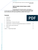 NCCI: Design Model For Simple Column Bases-Axially Loaded I Section Columns