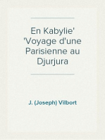 En Kabylie
Voyage d'une Parisienne au Djurjura