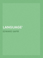 Language
An Introduction to the Study of Speech