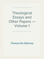 Theological Essays and Other Papers — Volume 1