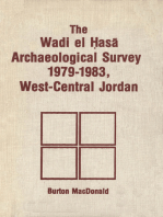 Wadi el Hasa Archaeological Survey 1979-1931, West-Central Jordan