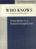 Who Knows: From Quine to a Feminist Empiricism