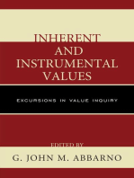 Inherent and Instrumental Values: Excursions in Value Inquiry