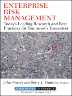 Enterprise Risk Management: Today's Leading Research and Best Practices for Tomorrow's Executives