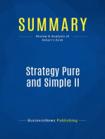 Strategy Pure and Simple II (Review and Analysis of Robert's Book)