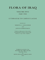 Flora of Iraq, Volume Five, Part Two: Lythraceae to Campanulaceae