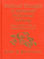 Political Thought in Japanese Historical Writing: From Kojiki (712) to Tokushi Yoron (1712)