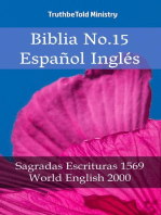 Biblia No.15 Español Inglés: Sagradas Escrituras 1569 - World English 2000