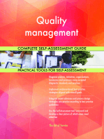 Quality management Complete Self-Assessment Guide