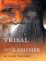 Tribal Invasion and Kashmir: Pakistani Attempts to Capture Kashmir in 1947, Division of Kashmir and Terrorism