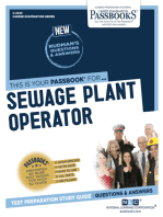 Sewage Plant Operator: Passbooks Study Guide