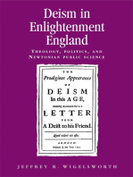 Deism in Enlightenment England: Theology, politics, and Newtonian public science