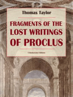 Fragments of the Lost Writings of Proclus