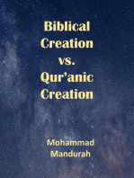 Biblical Creation vs. Qur'anic Creation