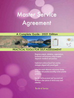 Master Service Agreement A Complete Guide - 2021 Edition