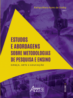 Estudos e Abordagens sobre Metodologias de Pesquisa e Ensino:: 2020 Dança, Arte e Educação - Volume I