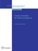 L'action normative de l'Union européenne