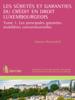 Les suretés et garanties du crédit en droit luxembourgeois: Tome 1. Les principales garanties mobilières conventionnelles