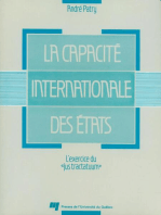 La Capacité internationale des états: L'exercice du «jus tractatuum»