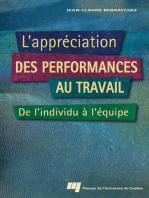 L' Appréciation des performances au travail: De l'individu à l'équipe