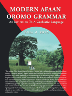 Modern Afaan Oromo Grammar: An Invitation to a Cushiatic Language