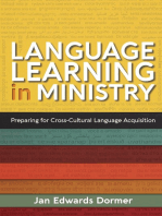 Language Learning in Ministry: Preparing for Cross-Cultural Language Acquisition