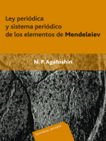 Ley periódica y sistema periódico de los elementos de Mendeleiev