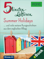 PONS 5-Minuten-Lektüre Englisch A1: Summer Holidays: … und viele weitere Kurzgeschichten aus dem englischen Alltag. Mit 20 Mind-Maps zum Wortschatzlernen.