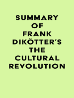 Summary of Frank Dikötter's The Cultural Revolution