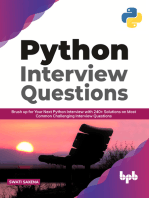 Python Interview Questions: Brush up for your next Python interview with 240+ solutions on most common challenging interview questions (English Edition)